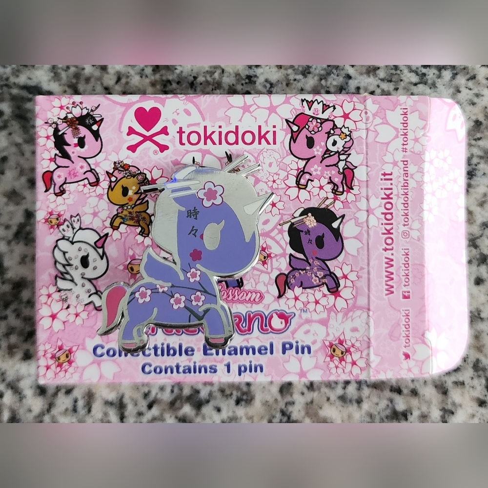 Open Box Tokidoki Cherry Blossom Unicorno Blind Box Enamel Pin Sakura